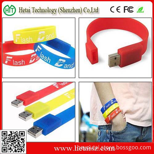 Colorful Bracelet USB Flash Drive with Good Quality